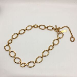 Vtg New York Studio Gold & Translucent Linked Disc Chain Belt Adjustable Retro New York Studio | Accessories | New York Studio Vintage Gold  main image 3
